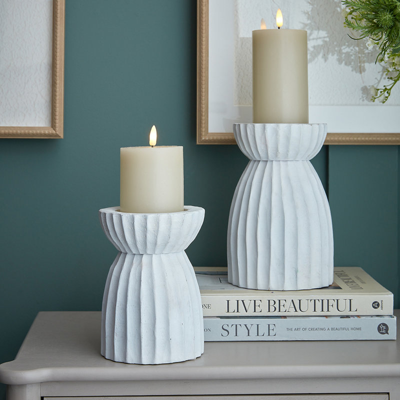 Anhat Glass Candle Accessories, 36 cm H x 13 cm W x 13 cm D