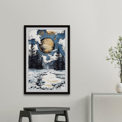 The Fox and the Moon 1 Piece Single Picture Frame Painting