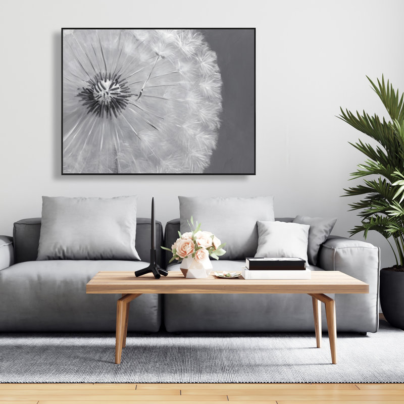 Dandelion Puff Ball - Hyperrealist Framed Canvas | Home Decor