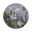 Sous-verres ronds en cuir rose et gris Summer Palace-119015342