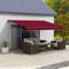 Auvent de terrasse rétractable en polyester de 59,1 po de largeur Outsunny-96659656-96659651