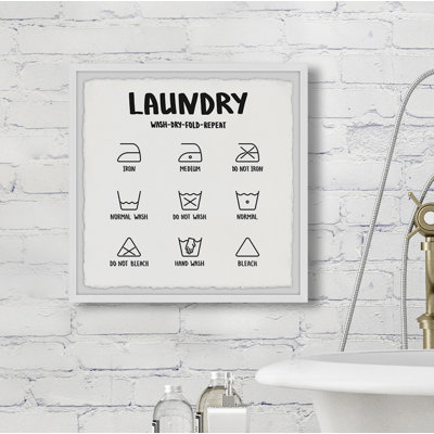 «Laundry Cycle», reproduction encadrée