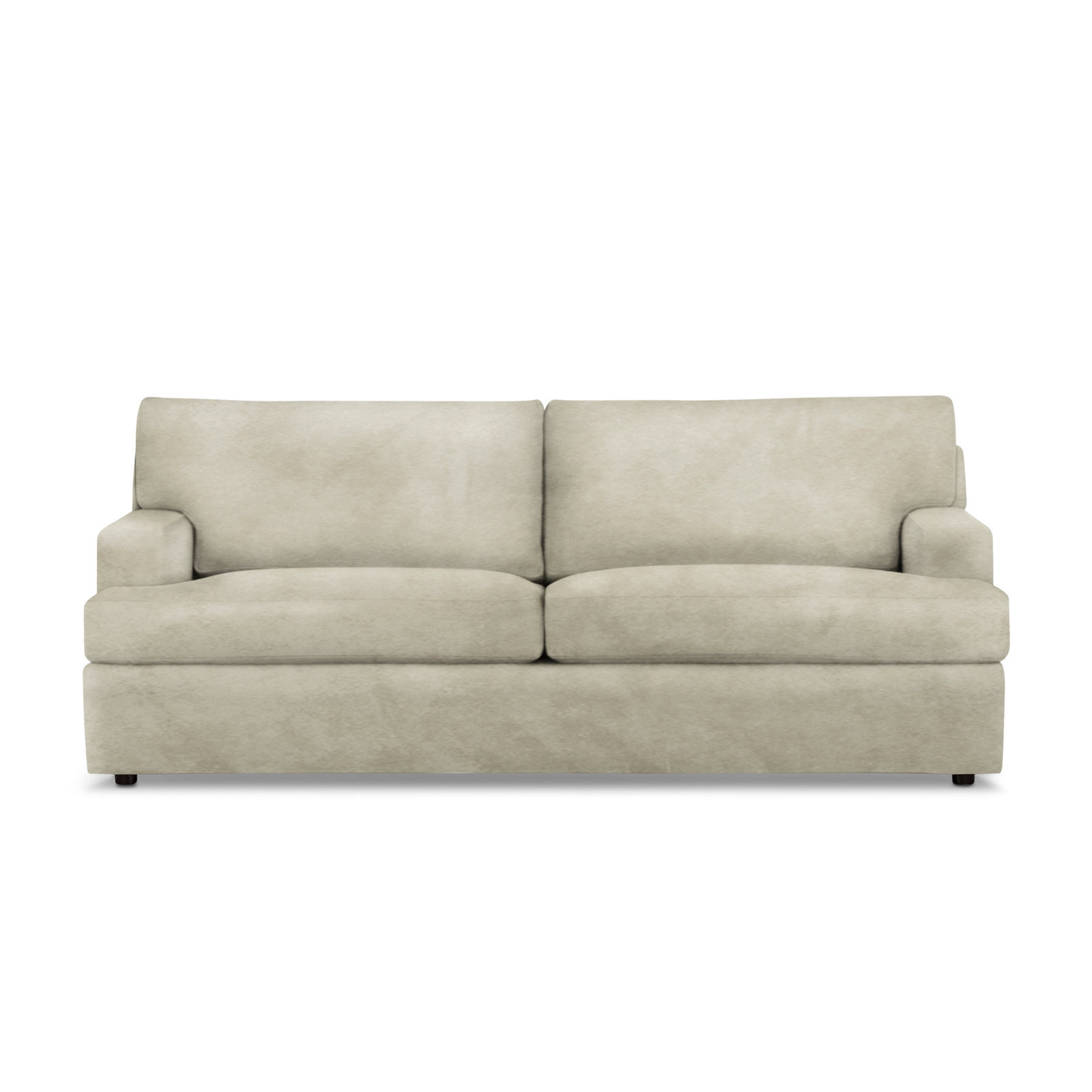 Cleo 84" Upholstered Custom Sofa, Bella Beach Performance Velvet