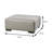 37.6" W Transitional Ottoman, Gray