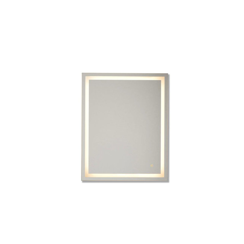 Miroir de salle de bain lumineux, 30 po x 24 po, Rectangle