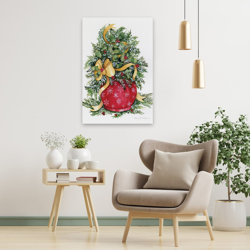 Bouquet de fêtes de houx - Bouquets de baies arcs de Noël, H 36 po x l 24 po
