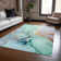 Alfonzo Machine-Washable Stain Resistant Abstract Area Rug