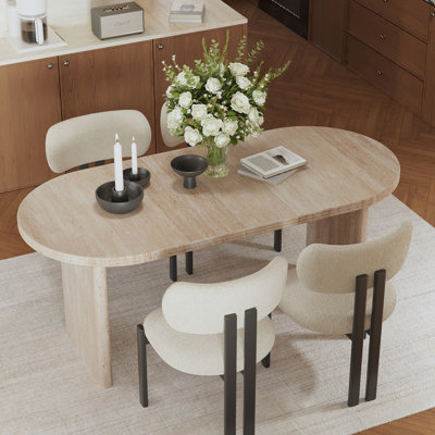 Table de salle à manger extensible moderne avec rallonges amovibles
