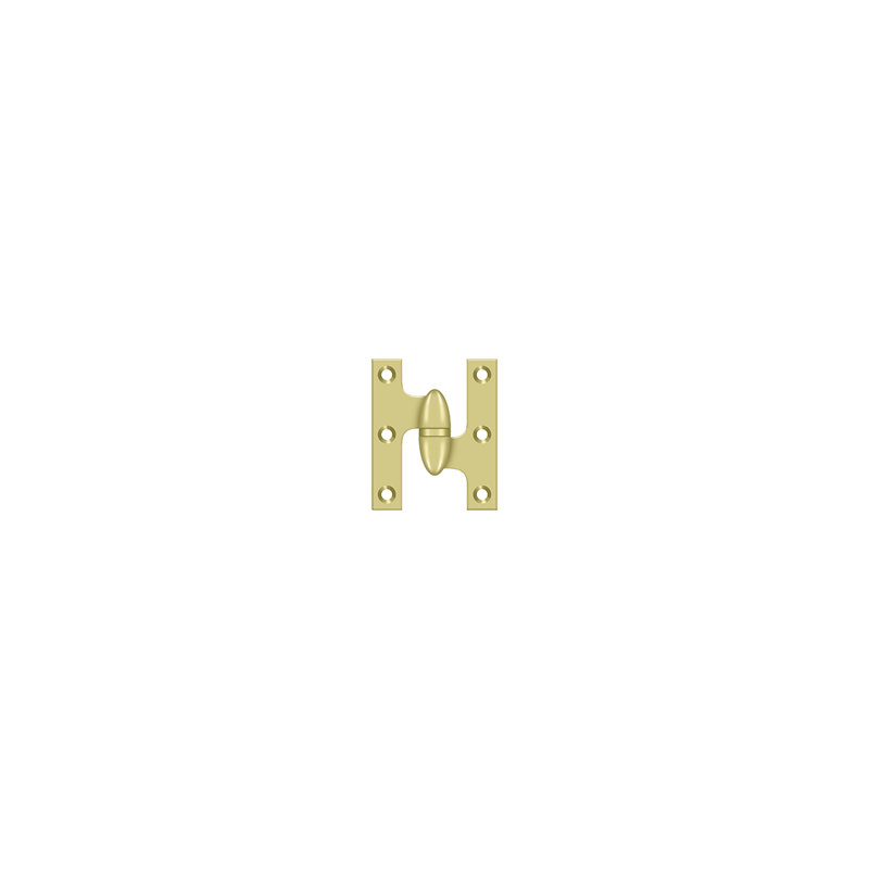 Hinge, Polished Brass, Right Hand
