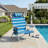 Set Of 1 Foldable Adult Outdoor Beach Chairs With 4 Position Adjustable Backrest For Beach Poolside Camping Backyard Relaxation Use-1332454558