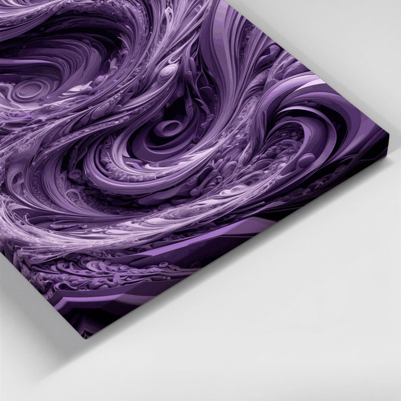 Digital Abstraction 61 Purple Canvas Wall Art, 11" H x 14" W