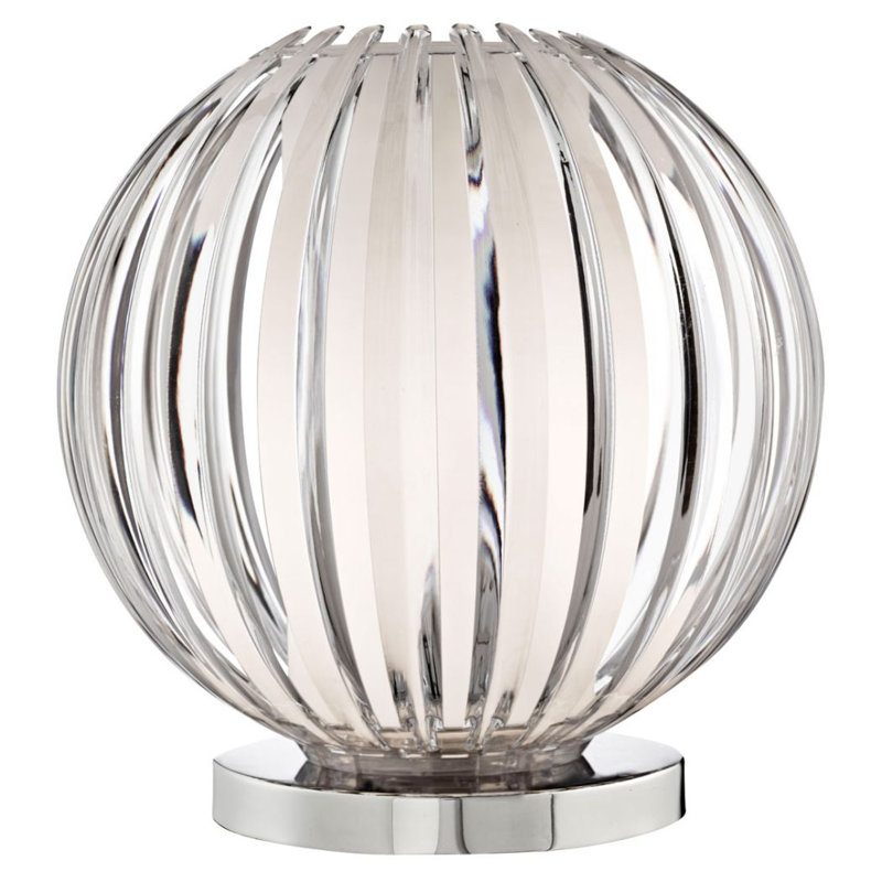 Icterine Metal Globe Lamp, Clear