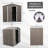 RYSDYX56W 6Ft X 5Ft Outdoor Metal Storage Shed-123283126-123283128