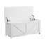 Banc de rangement pour hall d'entrée rétro avec plateau rabattable-1066027204