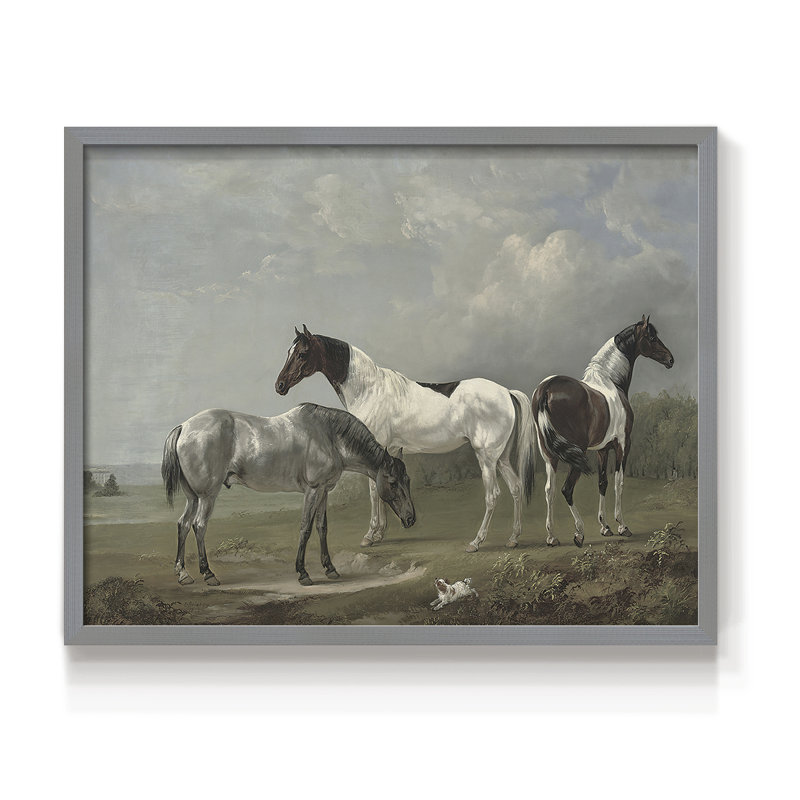 Faune rétro-X III - reproduction encadrée - réaménageable, H 11 po x l 14 po, Gris