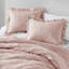 Ensembles de literie de luxe rosé, ensemble d'édredon en microfibre de qualité supérieure avec un design à volants pour la maison