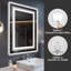 20x28 Inch Frameless LED Bathroom Mirror with Smart Dimmable and Anti-Fog Features, Ideal for Modern Bathrooms-2019768923