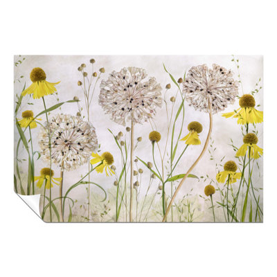 Yellow Summer Flower Garden - No Frame Print