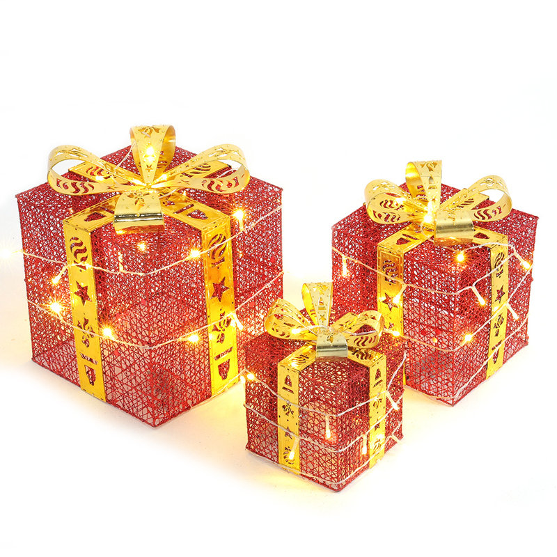 Christmas Decorative Accent, Gold/Red