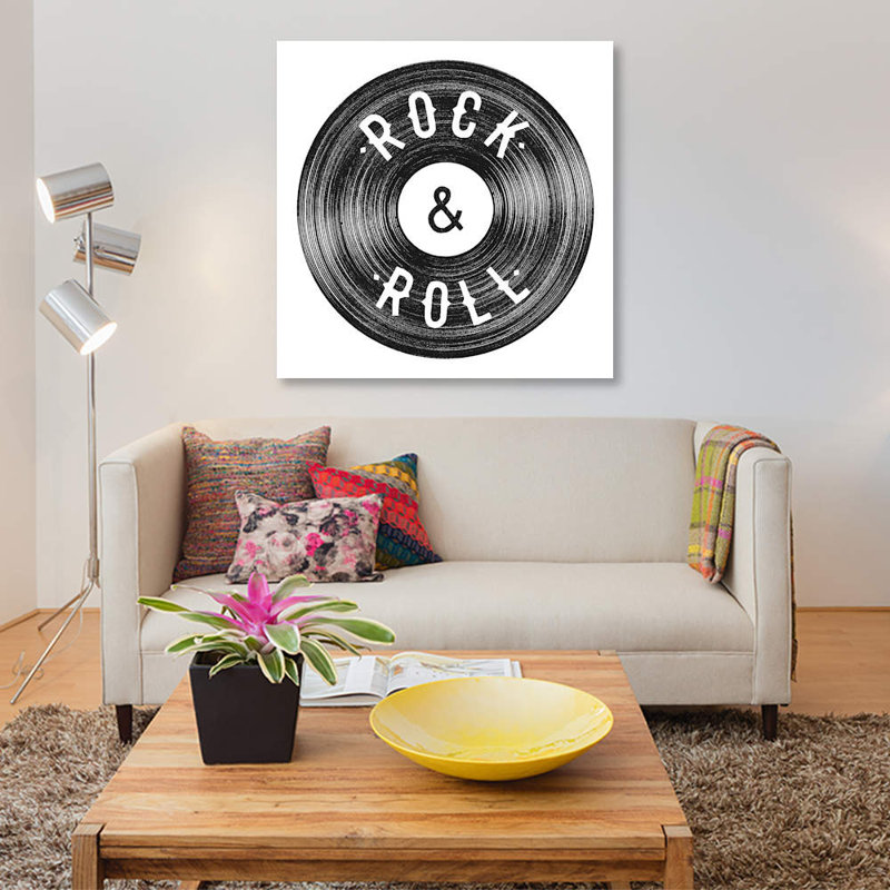 « rock & roll » par florent bodart, impression sur toile tendue, H 12 po x l 12 po x P 1,5 po, Toile tendue, Pas de tapis