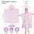 Extli Cotton Terry Cloth Above Knee Kids Unisex Bath Towels with Pockets and Hood-1574433263-1574433259