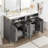 Modern 48-Inch Bathroom Vanity With Ceramic Sink, Soft-Close Doors, Flip Drawer, Double-Layer Door Shelves, Elegant Storage Solution-110540287