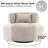 Swivel Accent Chair with Throw Pillow-86905323