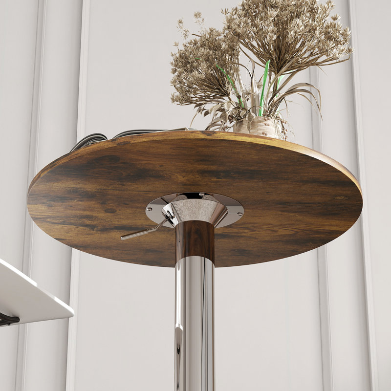 Round Metal Base Dining Table