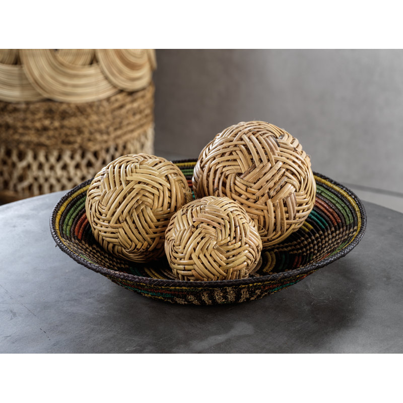 Menchaca Rattan Fill Decorative Ball