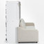 Lit escamotable double avec canapé et tablette