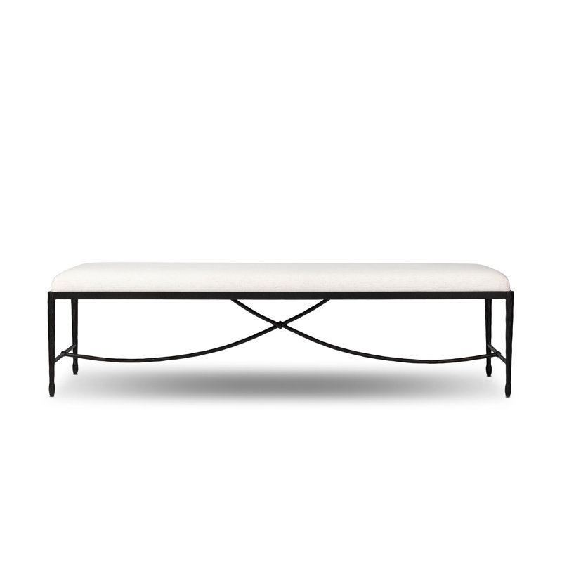 JADE Upholstered Bench, Crypton Nomad Snow