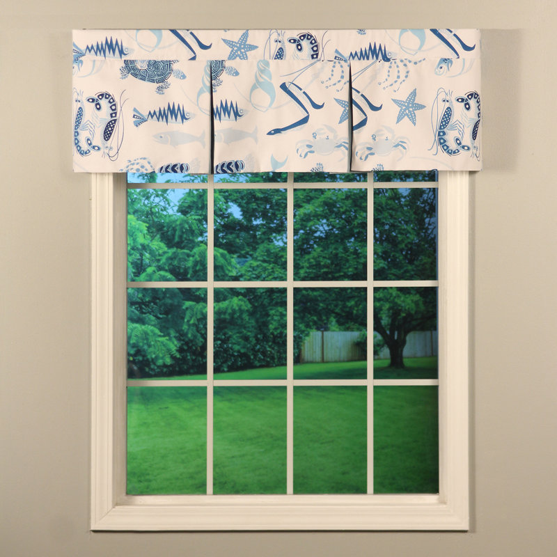 Seaside Harbor Cotton Two Pleat Valance