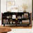 4-Door Sideboard with Adjustable Shelves
