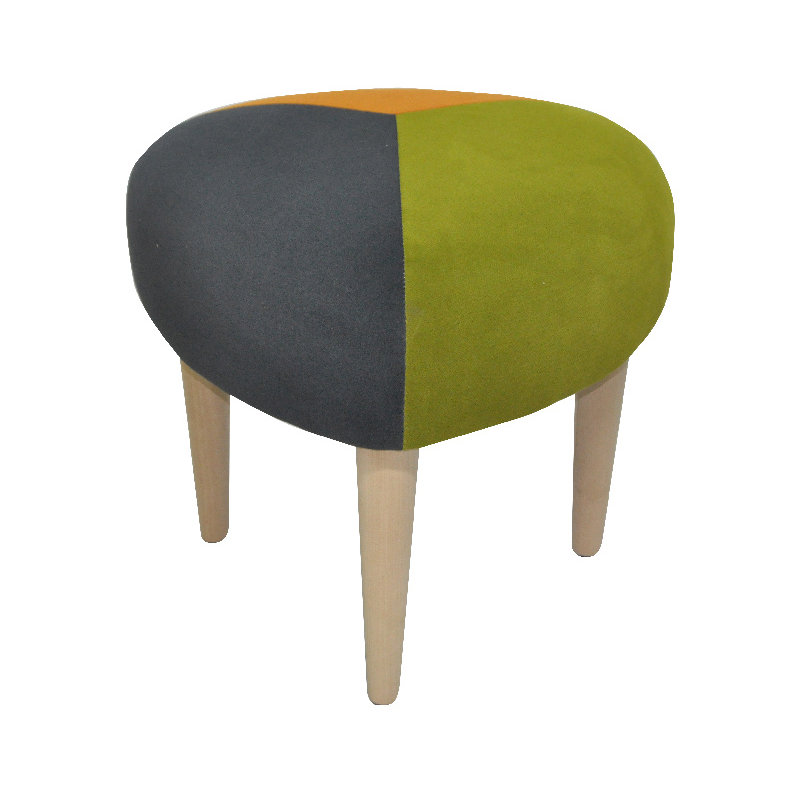 Solid + Manufactured Wood Accent Stool
