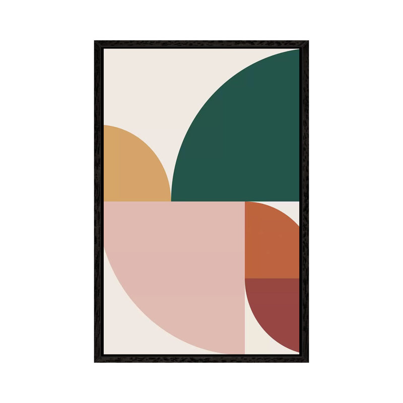 Abstract Geometric XI - Print on Canvas, Black Framed, 101.6 cm H x 66.04 cm W