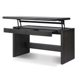 Denton Standing Desk-Smoked Black Sungkai Veneer-Thick