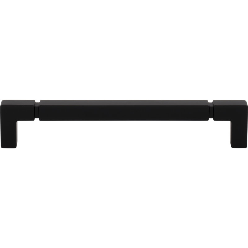 Langston Bar Pull, Flat Black, 6 5/16" Center To Center