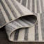 Tapis abstrait gris en polypropylène tissé à la machine Poultney-87941126