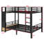 Metal Bunk Bed With Storage Shelves ,Drawers And Pegboard-1491103399