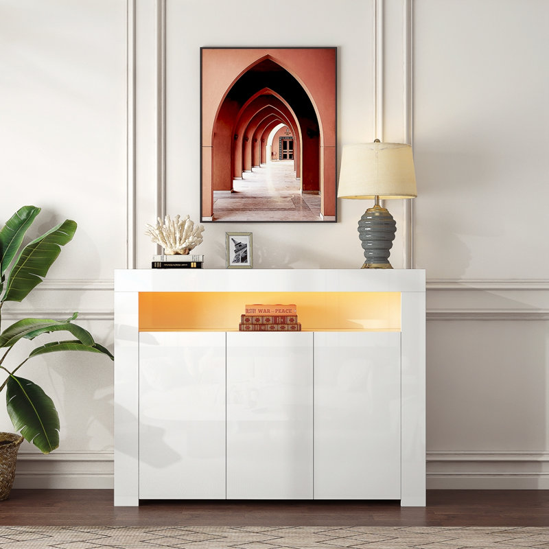 Buffet de 51,2 po Fatuma, Blanc