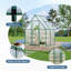 Serre en polycarbonate robuste de 6 pi x 4 pi avec structure en aluminium à installation rapide et grand évent extérieur-120848487