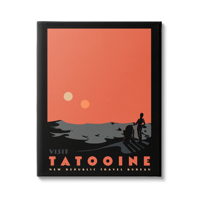«Tatooine Vast Science Fiction Land», impression sur toile tendue, H 20 po x l 16 po x P 1,5 po