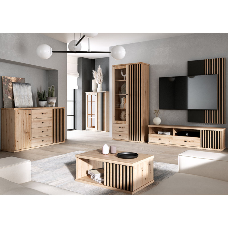 Pedestal Coffee Table with Storage