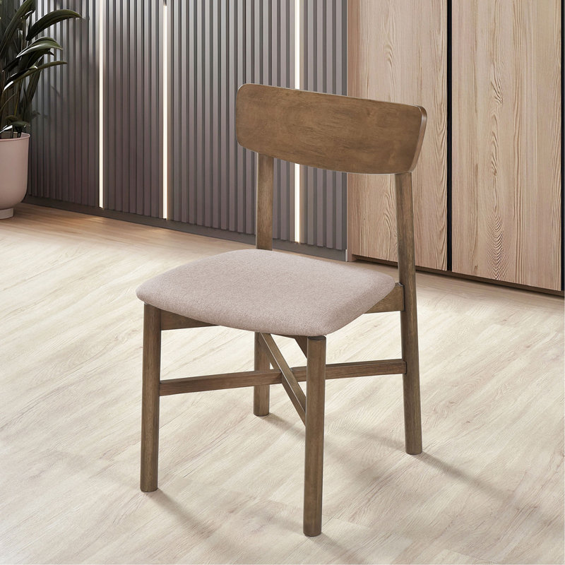 Ensemble de 2 chaises d'appoint Svenstra, Noyer