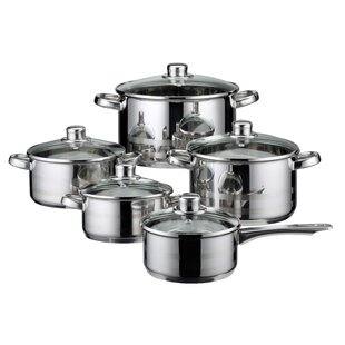 Skyline 10 - Piece Stainless Steel Cookware Set