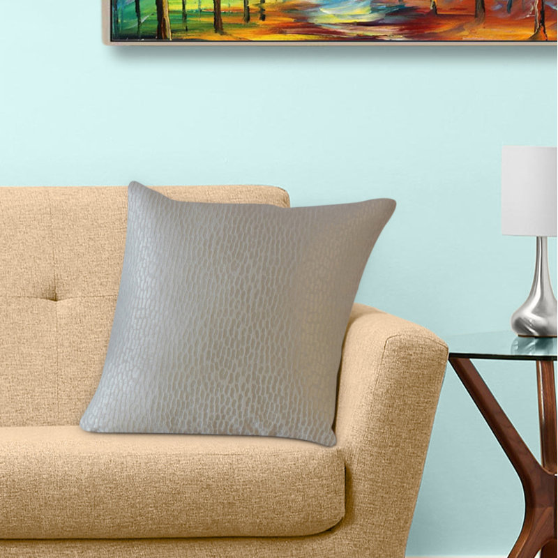 Oreiller uni Raimi, 22 po x 22 po, Coussin décoratif