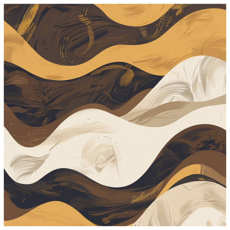 Rideaux de fenêtre Wavy Earthy, Transparent, 50 po x 80 po - 1 panneau