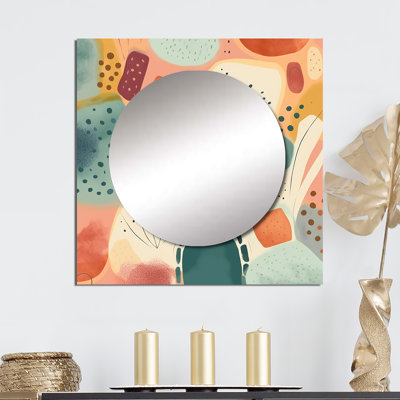 Minaxi - Modern Geometric Square Living Room Wall Mirror Art