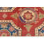 Tapis rouge nouvel âge en laine 6 pi 8 po x 9 pi 8 po Musawwir