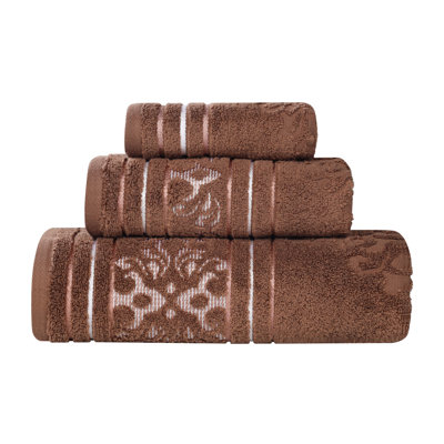 Ensemble de serviettes en coton uni et jacquard Sadie Zero Twist